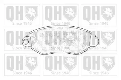 BP1244 QUINTON HAZELL Комплект тормозных колодок, дисковый тормоз