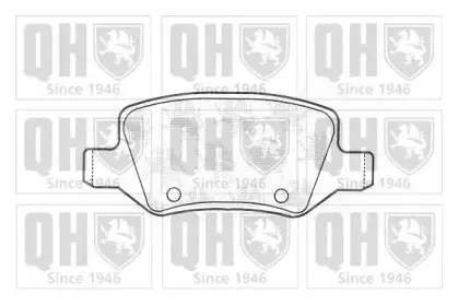 BP1249 QUINTON HAZELL Комплект тормозных колодок, дисковый тормоз