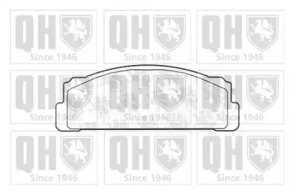 BP125 QUINTON HAZELL Комплект тормозных колодок, дисковый тормоз