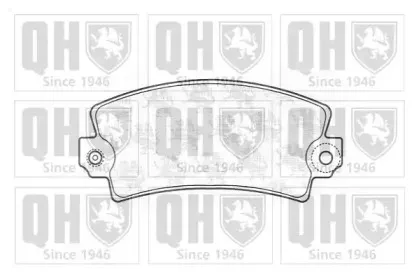 BP127 QUINTON HAZELL Комплект тормозных колодок, дисковый тормоз