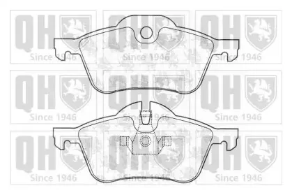 BP1291 QUINTON HAZELL Комплект тормозных колодок, дисковый тормоз