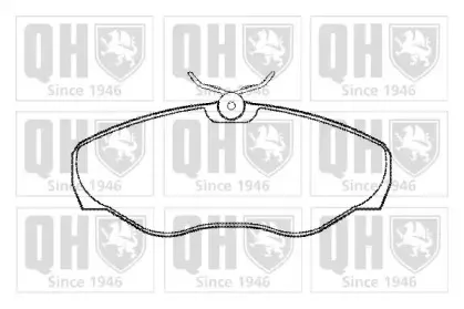 BP1305 QUINTON HAZELL Комплект тормозных колодок, дисковый тормоз