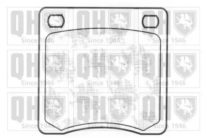 BP132 QUINTON HAZELL Комплект тормозных колодок, дисковый тормоз