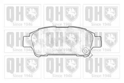 BP1328 QUINTON HAZELL Комплект тормозных колодок, дисковый тормоз