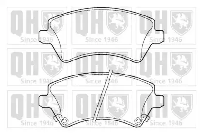 BP1347 QUINTON HAZELL Комплект тормозных колодок, дисковый тормоз