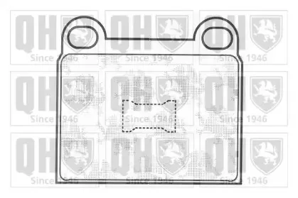 BP135 QUINTON HAZELL Комплект тормозных колодок, дисковый тормоз