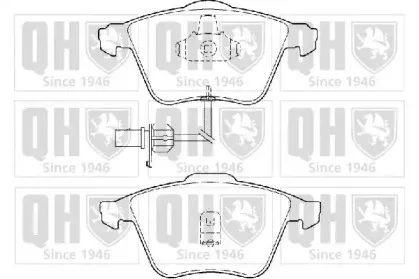 BP1356 QUINTON HAZELL Комплект тормозных колодок, дисковый тормоз