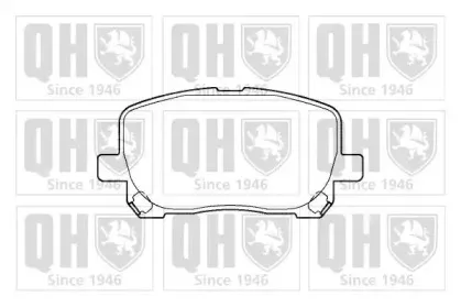 BP1368 QUINTON HAZELL Комплект тормозных колодок, дисковый тормоз