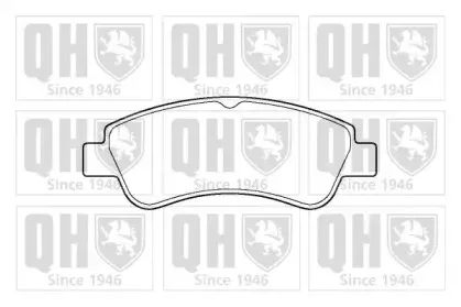 BP1381 QUINTON HAZELL Комплект тормозных колодок, дисковый тормоз