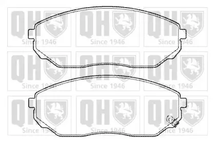 BP1389 QUINTON HAZELL Комплект тормозных колодок, дисковый тормоз