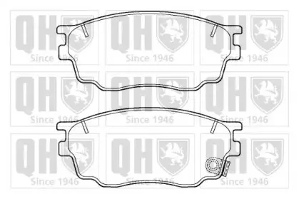 BP1411 QUINTON HAZELL Комплект тормозных колодок, дисковый тормоз
