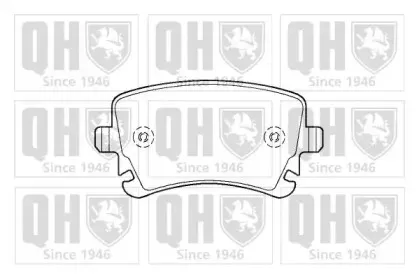 BP1422 QUINTON HAZELL Комплект тормозных колодок, дисковый тормоз