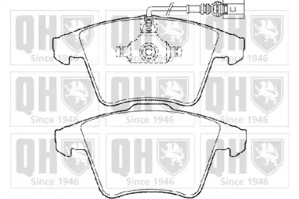 BP1456 QUINTON HAZELL Комплект тормозных колодок, дисковый тормоз
