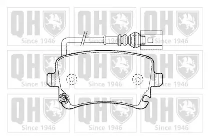 BP1457 QUINTON HAZELL Комплект тормозных колодок, дисковый тормоз