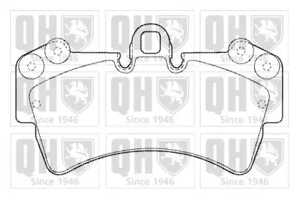 BP1461 QUINTON HAZELL Комплект тормозных колодок, дисковый тормоз