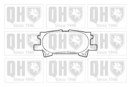 BP1465 QUINTON HAZELL Комплект тормозных колодок, дисковый тормоз