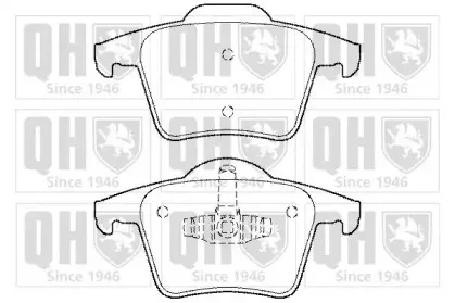 BP1471 QUINTON HAZELL Комплект тормозных колодок, дисковый тормоз