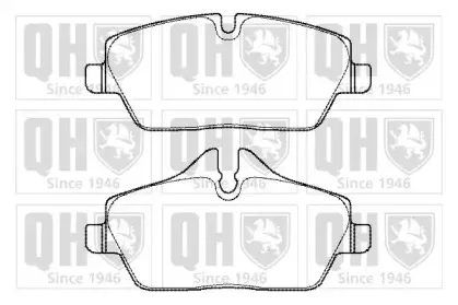 BP1480 QUINTON HAZELL Комплект тормозных колодок, дисковый тормоз