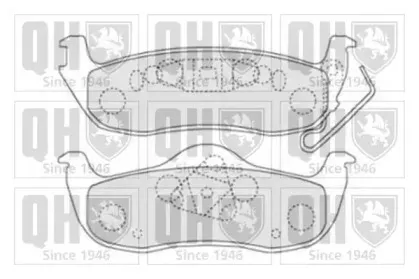 BP1512 QUINTON HAZELL Комплект тормозных колодок, дисковый тормоз