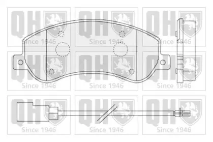 BP1528 QUINTON HAZELL Комплект тормозных колодок, дисковый тормоз