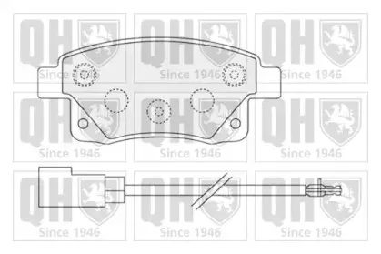 BP1530 QUINTON HAZELL Комплект тормозных колодок, дисковый тормоз