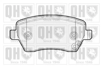 BP1532 QUINTON HAZELL Комплект тормозных колодок, дисковый тормоз