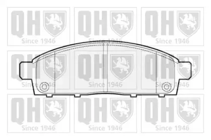 BP1565 QUINTON HAZELL Комплект тормозных колодок, дисковый тормоз
