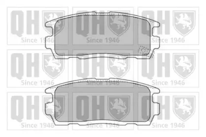BP1580 QUINTON HAZELL Комплект тормозных колодок, дисковый тормоз