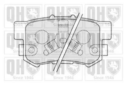 BP1590 QUINTON HAZELL Комплект тормозных колодок, дисковый тормоз