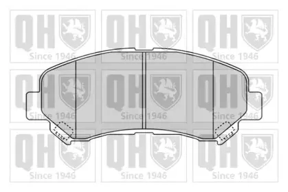 BP1596 QUINTON HAZELL Комплект тормозных колодок, дисковый тормоз