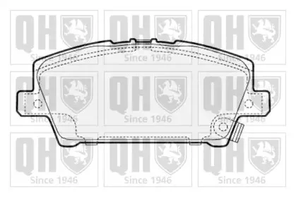 BP1598 QUINTON HAZELL Комплект тормозных колодок, дисковый тормоз