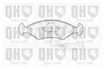 BP160 QUINTON HAZELL Комплект тормозных колодок, дисковый тормоз