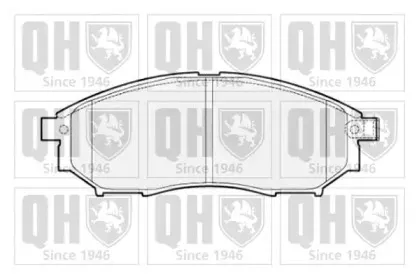 BP1621 QUINTON HAZELL Комплект тормозных колодок, дисковый тормоз