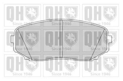 BP1626 QUINTON HAZELL Комплект тормозных колодок, дисковый тормоз