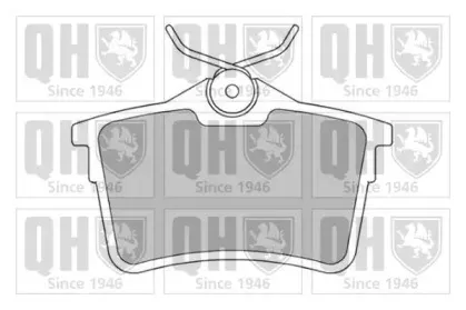 BP1635 QUINTON HAZELL Комплект тормозных колодок, дисковый тормоз