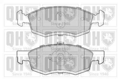 BP1639 QUINTON HAZELL Комплект тормозных колодок, дисковый тормоз