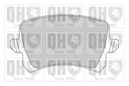 BP1645 QUINTON HAZELL Комплект тормозных колодок, дисковый тормоз