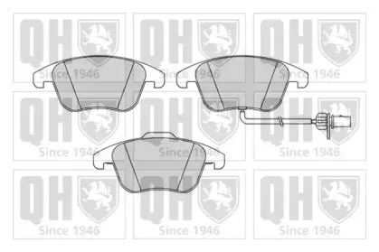BP1647 QUINTON HAZELL Комплект тормозных колодок, дисковый тормоз