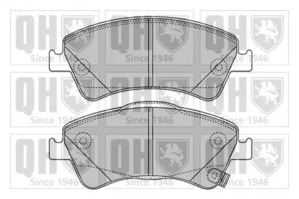 BP1649 QUINTON HAZELL Комплект тормозных колодок, дисковый тормоз