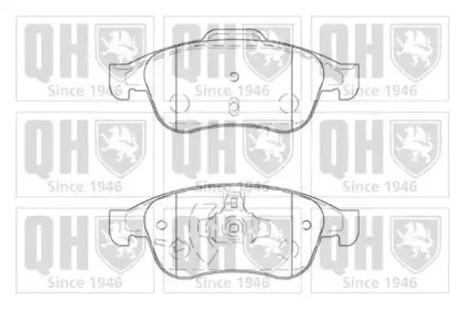 BP1655 QUINTON HAZELL Комплект тормозных колодок, дисковый тормоз