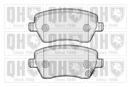 BP1667 QUINTON HAZELL Комплект тормозных колодок, дисковый тормоз