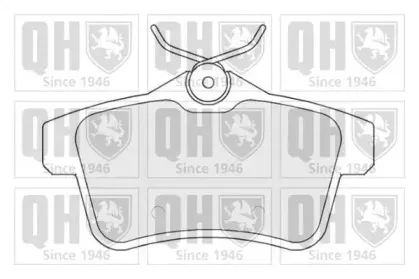 BP1669 QUINTON HAZELL Комплект тормозных колодок, дисковый тормоз