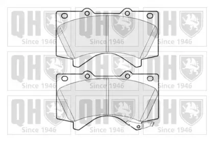 BP1737 QUINTON HAZELL Комплект тормозных колодок, дисковый тормоз