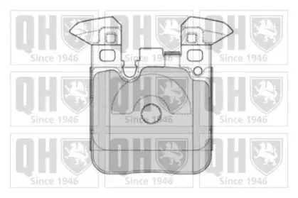 BP1833 QUINTON HAZELL Комплект тормозных колодок, дисковый тормоз