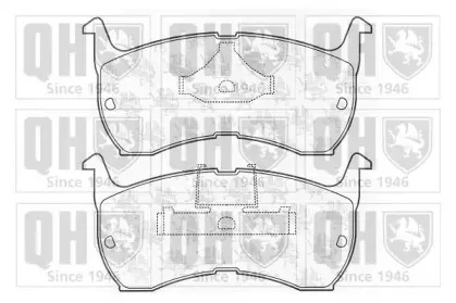 BP332 QUINTON HAZELL Комплект тормозных колодок, дисковый тормоз