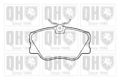 BP372 QUINTON HAZELL Комплект тормозных колодок, дисковый тормоз
