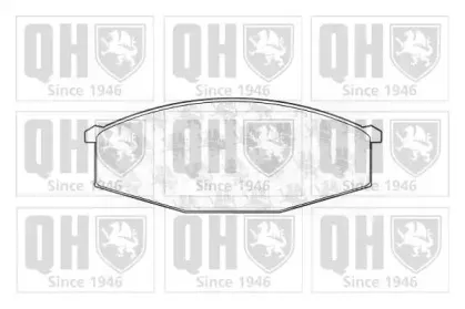 BP437 QUINTON HAZELL Комплект тормозных колодок, дисковый тормоз