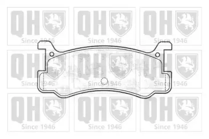 BP560 QUINTON HAZELL Комплект тормозных колодок, дисковый тормоз