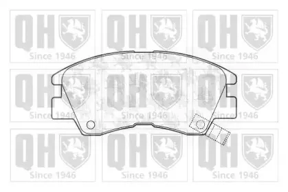 BP572 QUINTON HAZELL Комплект тормозных колодок, дисковый тормоз