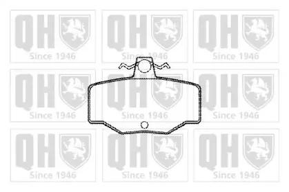 BP577 QUINTON HAZELL Комплект тормозных колодок, дисковый тормоз